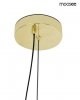Złota lampa wisząca kula biała szklana BALANCE MSE1501100553 Moosee